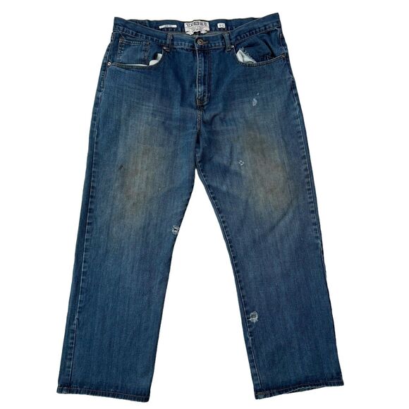 Vintage Y2K Ecko Unltd Baggy Jeans Size 40x30 Thrashed Grunge